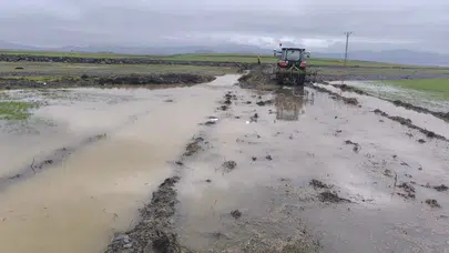 Gaziantep'te sağanak etkisi : Tarım arazileri sular altında