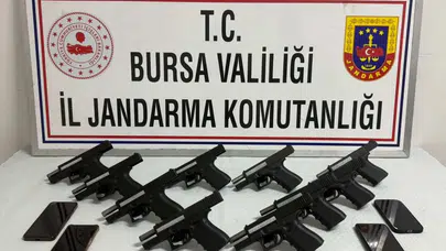 Bursa'da silah kaçakçılığı operasyonu :  4 kişi tutuklandı