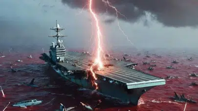 İran'dan ABD uçak gemisini hedef alan paylaşım