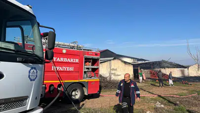 Diyarbakır'da plastik fabrikasında yangın : Ölen ya da yaralanan yok