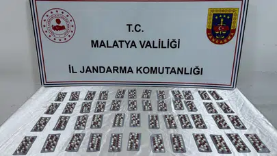 Malatya Battalgazi'de operasyon : 661 adet hap ele geçirildi