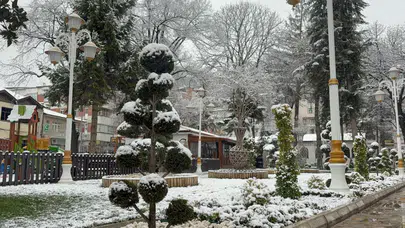 Tokat beyaz örtüyle kaplandı