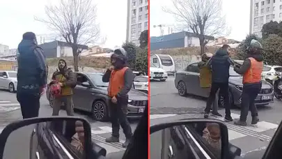 Ümraniye'de yol verme kavgasında otomobil sürücüsü silah çekti