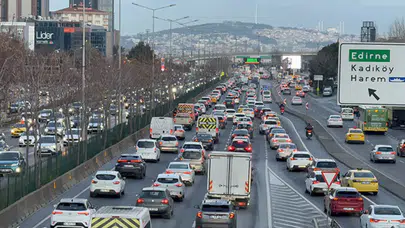İstanbul'da trafik yoğunluğu yüzde 62 oldu