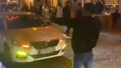 İstanbul Beşiktaş'ta direksiyon başında dans eden sürücü gözaltına alındı