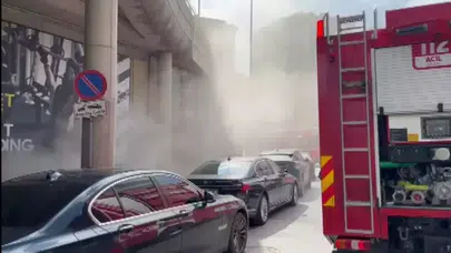 Üsküdar’da spor salonunda korkutan yangın : Sauna alevlere teslim oldu