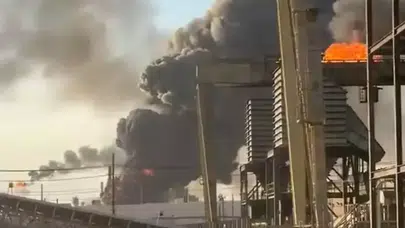 ABD'de petrol rafinerisinde şiddetli patlama!