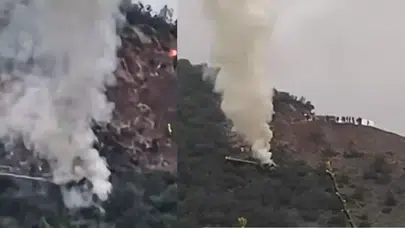 Gaziantep'te maden taşıyan tır uçurumdan yuvarlandı