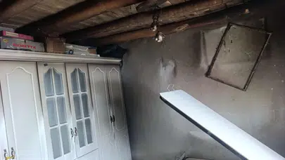 Van Başkale'de korkutan yangın : 3 çocuk hastaneye kaldırıldı