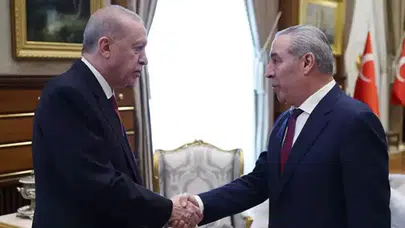 Cumhurbaşkanı Erdoğan , Hüseyin eş-Şeyh’i kabul etti