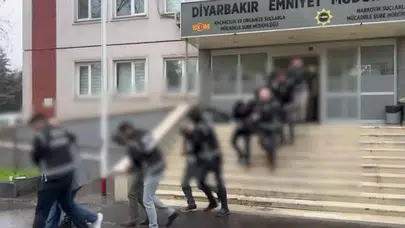 Diyarbakır'da suç örgütüne yönelik operasyon : 10 şüpheli tutuklandı