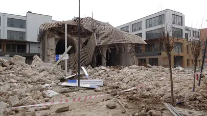 Malatya'da restorasyondaki camide göçük meydana geldi , şantiye şefi yaralandı