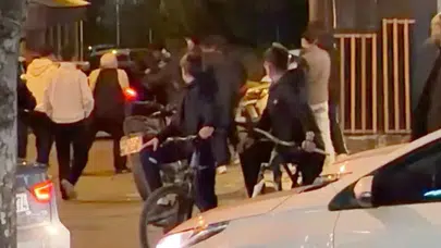 Tekirdağ'da gençler taşlı sopalı kavgaya tutuştu