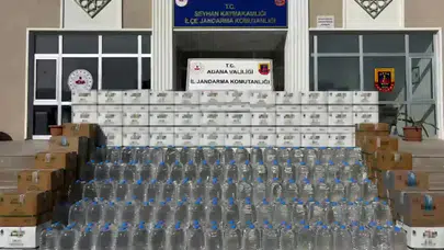 Adana’da 2 bin litre kaçak alkol operasyonu : 1 kişi tutuklandı