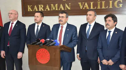 Milli Eğitim Bakanı Yusuf Tekin Karaman'da açıklamalarda bulundu