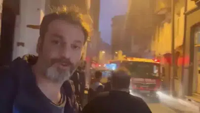 Beyoğlu’nda Korkutan Yangın : Ufuk Özkan'ın kardeşi Umut Özkan ölümden döndü