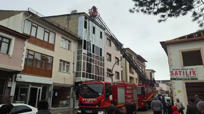 Erzincan Refahiye’de tarihi lokantada baca yangını