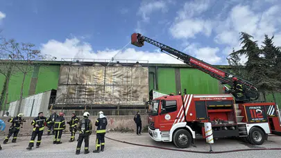Kocaeli Kartepe’de sunta fabrikasında yangın : Soğutma kuleleri kullanılamaz hale geldi