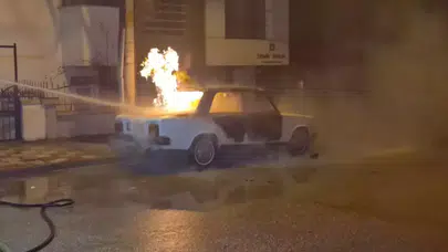 Eskişehir’de park halindeki LPG’li otomobil yandı