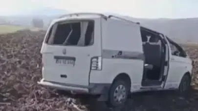 Amasya'da kontrolden çıkan minibüs tarlaya uçtu : 8 yaralı