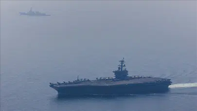 İran'dan ABD uçak gemisi Lincoln'e 4 füze!