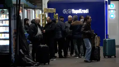 Bolu Otogarı'nda bayram tatili dönüşleri nedeniyle yoğunluk oluştu