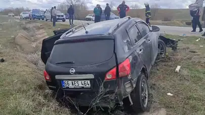 Yozgat'ta kaza : 3 kişi yaralandı