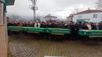 Manisa'da kadın cinayeti : Aynı aileden 4 kişi yan yana toprağa verildi