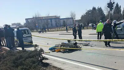 Konya'da feci kaza : Motosiklet sürücüsü yaşamını yitirdi