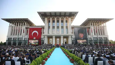 Ramazan etkinlikleri kapsamında Cumhurbaşkanlığı Külliyesi’nde kortej düzenlendi