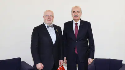 Başkan Kurtulmuş, Litvanya Meclis Başkanı Olekas ile bir araya geldi
