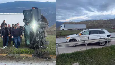 Kastamonu'da otomobil ile cip çarpıştı : 1 yaralı