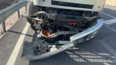 Samsun'da feci kaza : Motosiklet sürücüsü öldü