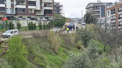 Bursa'da yağışlar nedeniyle yol çöktü
