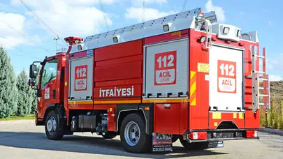 Bolu Gerede'de yangın : 4 ev ve 8 samanlık zarar gördü