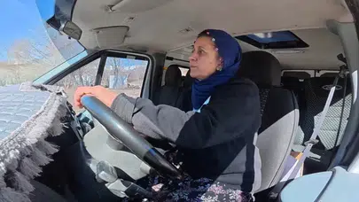 Tunceli'nin örnek şoförü Hanım Yıldırım : 15 yıldır zorlu yollarda direksiyon sallıyor