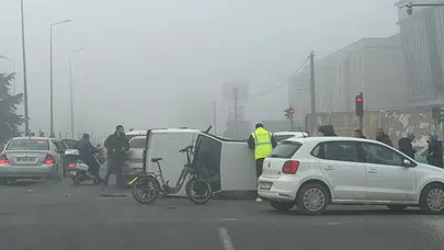 Düzce'de iki otomobil çarpıştı : 4 kişi yaralandı