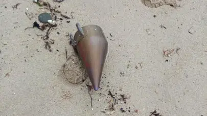 Çatalca'da kıyıya vuran füze başlığı patlatıldı