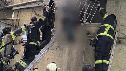 Diyarbakır’da berberde yangın : Mahsur kalan çırak kurtarıldı