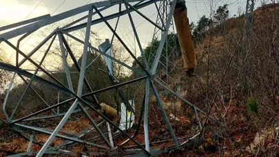 Artvin'de vinç kiralayıp 1 milyon liralık kablo çaldılar