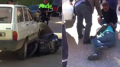 Mersin'de trafik kazası : Motosiklet sürücüsü yaralandı