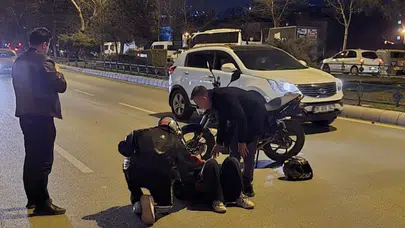Eskişehir’de motosiklet sürücüsü otomobile arkadan çarptı : 1 yaralı