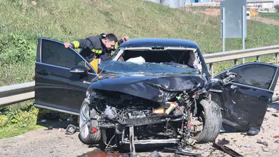 Tekirdağ çevreyolunda zincirleme kaza : 5 yaralı