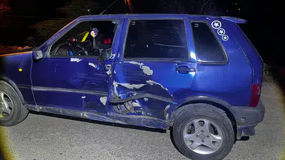 Afyonkarahisar’da otomobil ile motosiklet çarpıştı : 2 yaralı