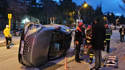 Çorum'da cip ile kamyonet çarpıştı : 2 yaralı