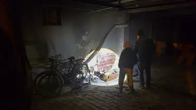 Eskişehir'de yangın : Apartman garajında maddi hasar oluştu