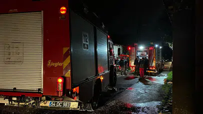 Sakarya'da yangın : Ekipler tarafından kontrol altına alındı