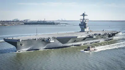 ABD uçak gemisi USS Gerald Ford Hırvatistan'da