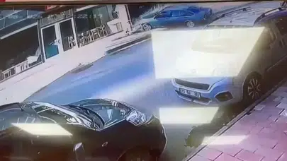 Elazığ'da kontrolden çıkan otomobil mağazaya girdi