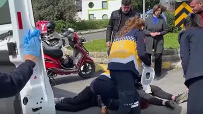 Nazilli'de araba motosikleti biçti : Hamile kadın ve eşi yaralandı